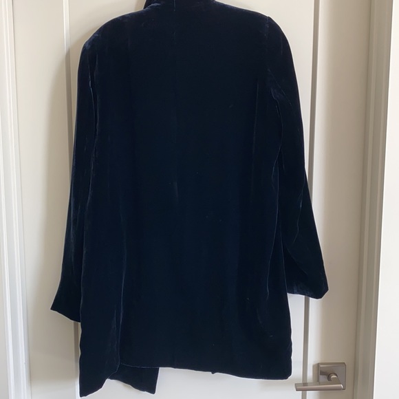 Lafayette 148 New York navy velvet coat - Picture 5 of 6
